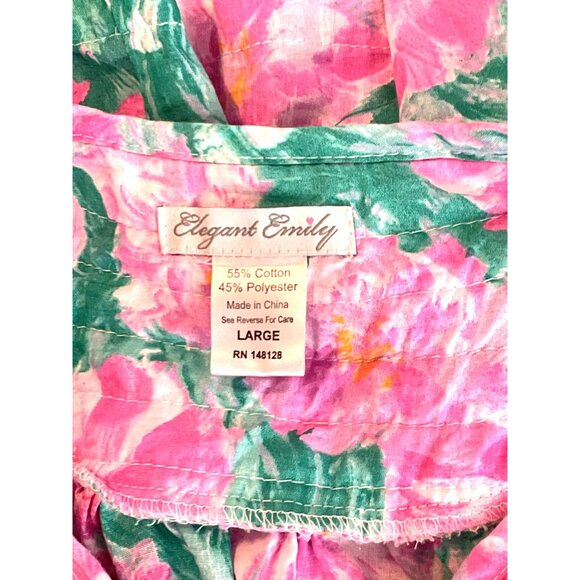 Vintage Elegant Emily Floral Muumuu Dress/Robe - Picture 8 of 9